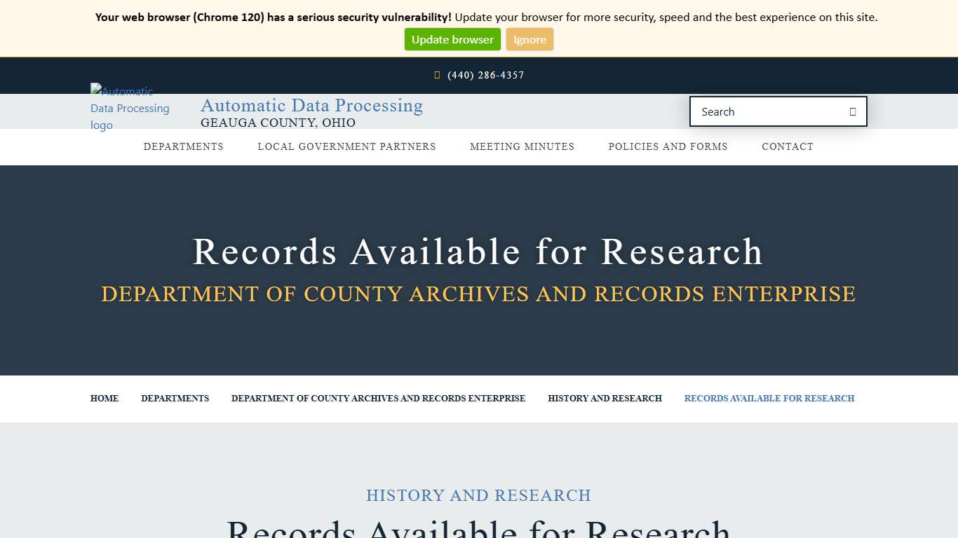 Records Available for Research |